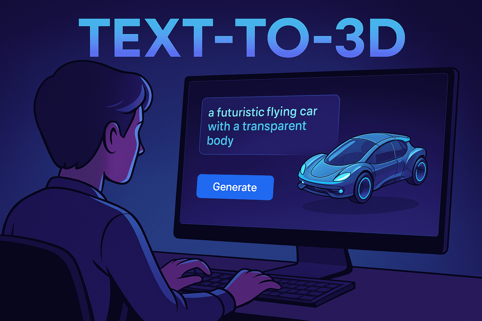 AI-powered Text to 3D generation